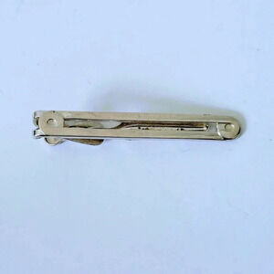 Swank Tie Bar Clip Vintage Silver Tone